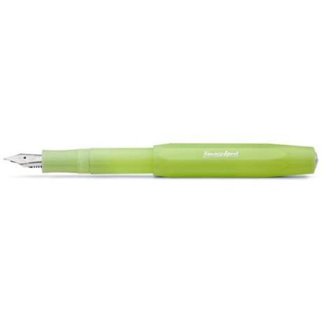 Ручка перьевая Kaweco CLASSIC FROSTED Sport M 0,9 мм, чернила синие, корпус лайм
