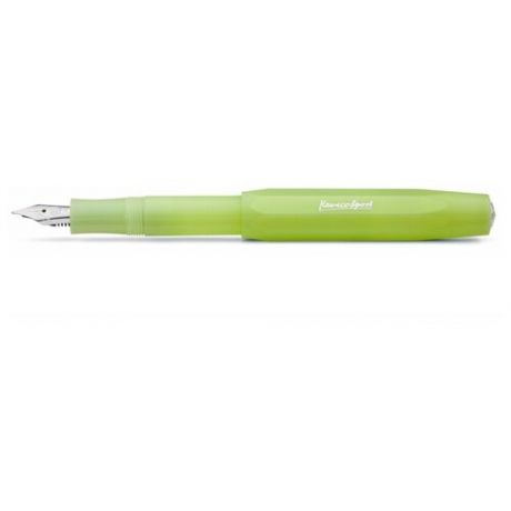 Ручка перьевая Kaweco CLASSIC FROSTED Sport EF 0,5 мм, чернила синие, корпус лайм