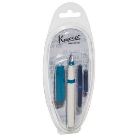 Ручка перьевая Kaweco PERKEO M 0,9 мм, чернила синие, корпус синий