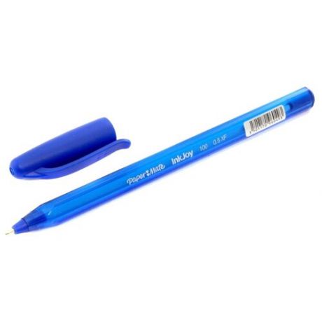 Ручка шариковая PAPER MATE "Inkjoy 100", синяя, корпус тонированный синий, узел 0,7 мм, линия письма 0,5 мм, S0960900