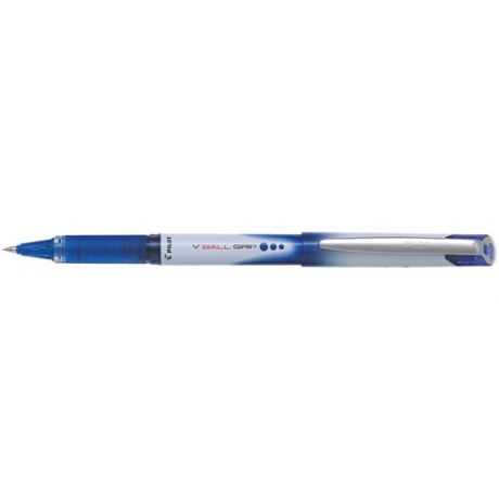 Ручка-роллер с грипом PILOT "V-Ball Grip", синяя, корпус с печатью, узел 0.5 мм, линия письма 0.3 мм, BLN-VBG-5