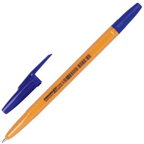 Ручка шариковая CORVINA (Италия) "51 Vintage", синяя, корпус оранжевый, узел 1 мм, линия письма 0,7 мм, 40163/02