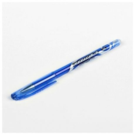 Ручка гелевая пиши-стирай, 0.5 мм, стержень синий, корпус синий тонированный