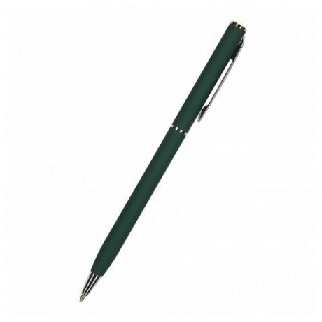 Ручка "PALERMO" шариковая автоматическая, зеленый металлический корпус, 0,7 ММ, синяя