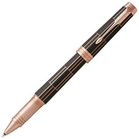 PARKER ручка-роллер Premier T565, 1931403, черный цвет чернил, 1 шт.