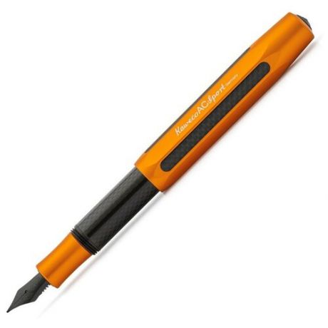 Перьевая ручка Kaweco Ручка перьевая KAWECO AC Sport F 0.7мм, оранжевый с черным