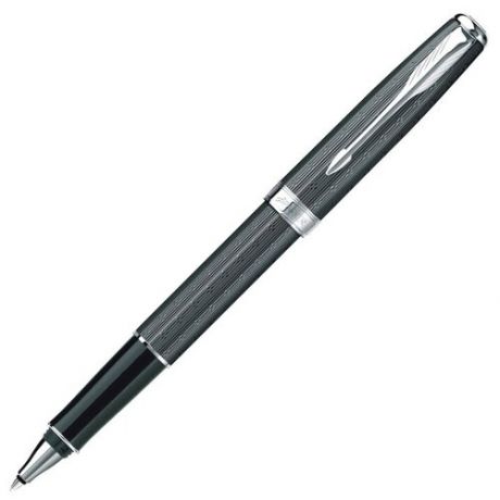 Parker R0808520 Ручка-роллер Sonnet Chiselled T550, Carbon CT