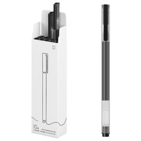 Xiaomi Набор гелевых ручек Mi Jumbo Gel Ink Pen, BZL4028TY, черный цвет чернил, 10 шт.