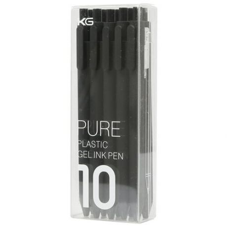 Xiaomi Набор гелевых ручек Kaco Pure Pen, черный цвет чернил, 10 шт.