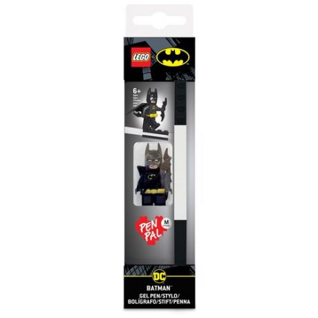 52864 Гелевая ручка с минифигуркой LEGO DC Super Heroes (Супер Герои DC) - Batman (Бэтмен), цвет чернил: черный