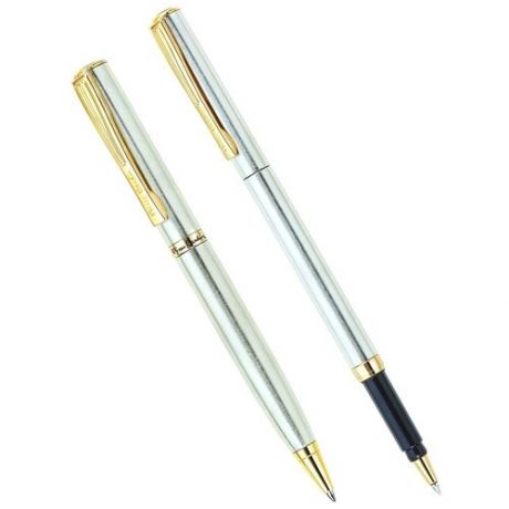 Pierre Cardin набор подарочный шариковая ручка+ручка-роллер, PC0865BP/RP, синий цвет чернил, 2 шт.