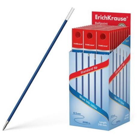 Стержень для шариковой ручки ErichKrause 46963 0.5мм 140мм (100 шт.) синий