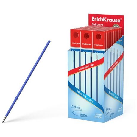 Стержень для шариковой ручки ErichKrause 46966 0.35мм 107мм (100 шт.) синий