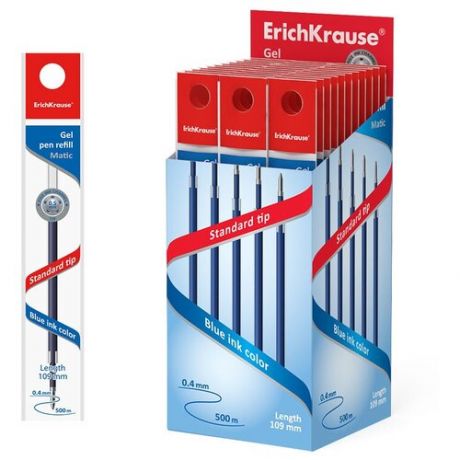 Стержень для шариковой ручки ErichKrause 46975/46976 0.4 мм 109 мм (100 шт.) синий