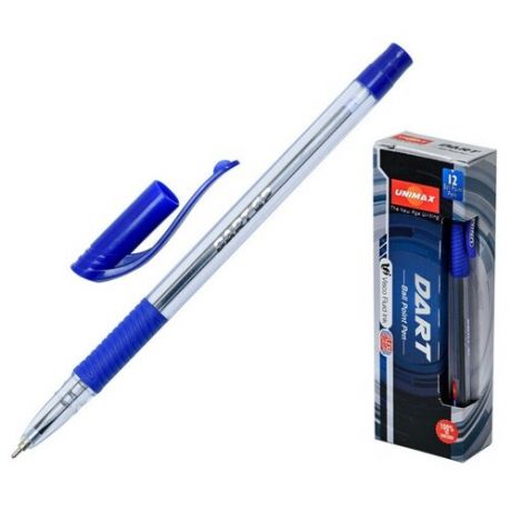 Ручка шариковая масляная Unimax Dart GP синяя (толщина линии 0.5 мм), 722470