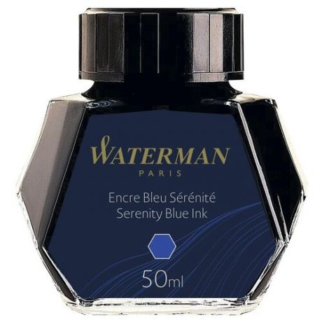 Чернила Waterman Serenity Blue (S0110720) флакон 50 мл, синие