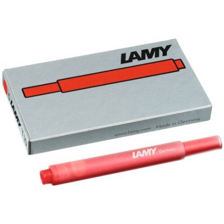 Картридж для перьевой ручки Lamy T10 (5 шт.) красный