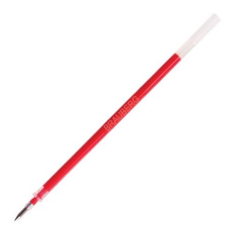 Стержень для гелевой ручки BRAUBERG 170168, 0.35 мм, 130 мм (1 шт.) красный