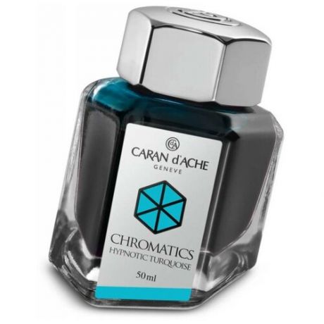 Флакон с чернилами Carandache Chromatics (8011.191) Hypnotic turquoise чернила 50мл