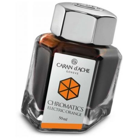 Carandache Чернила (флакон), оранжевые (Electric Orange), 50 мл