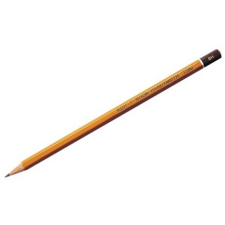 KOH-I-NOOR Набор карандашей чернографитных 1500 8Н, 12 шт. (150008H01170) желтый