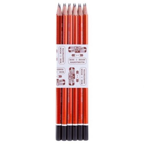 KOH-I-NOOR Набор карандашей чернографитных Scala 1672 HB, 12 шт. (V1672002000KDRU) красный