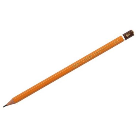 KOH-I-NOOR Набор карандашей чернографитных 1500 9Н, 12 шт. (150009H01170) желтый