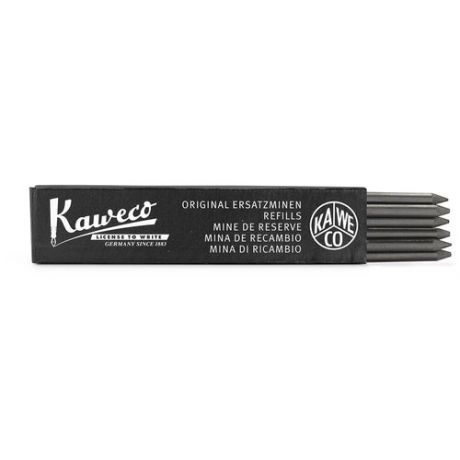 Kaweco Грифели для карандашей 5B /3,2 мм/ черный, 6 шт.