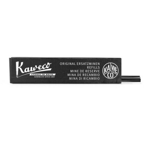 Набор грифелей для механических карандашей KAWECO 2,0 мм НB 24 шт черный в картонной упаковке