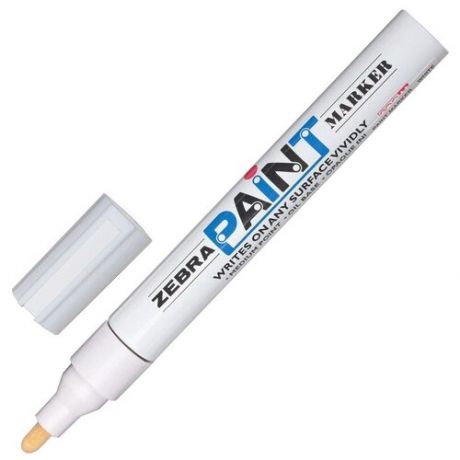 Zebra Маркер-краска перманентный Paint (MOP-200M), белый