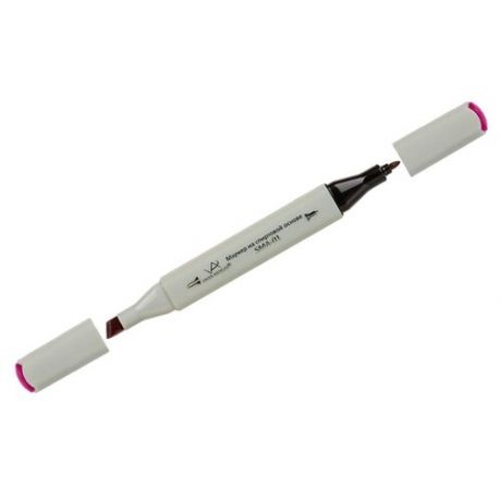 Маркер для творчества двухсторонний Vista-Artista "Style" цвет K264 вишневый, пулевидный/скошенный, 0,7мм/1-7мм, цена за штуку, 308675