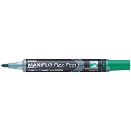 Маркер для досок Pentel Maxiflo Flex-Feel зеленый толщина линии 1-5 мм, 839616