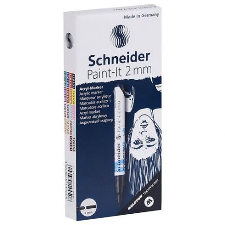 Schneider Набор акриловых маркеров Paint-It 310, 120136, 5 шт, пастельный зеленый