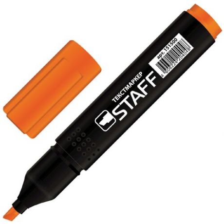 Текстовыделитель STAFF "STICK", оранжевый, 1-4 мм, 151500