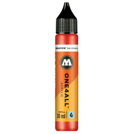 Акриловая заправка Molotow One4All 30 мл 693013 (013) цвет красный traffic red