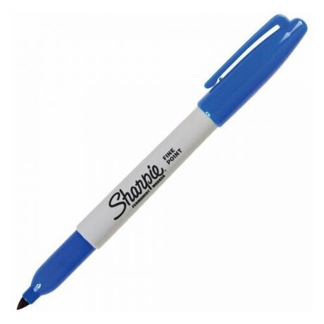 Маркер перманентный SHARPIE (США) синий, "Fine", круглый наконечник, 1 мм, S0810950