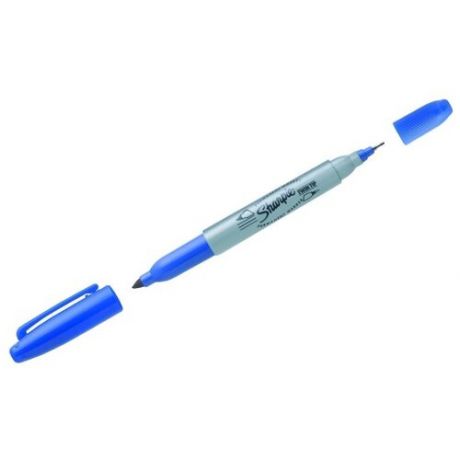 Маркер перманентный двусторонний SHARPIE (США) синий, "Twin Tip", наконечники 0,9 / 0,5 мм, S0811120