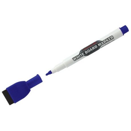 Маркер для белых досок Line Plus MiniMax-820 синий, пулевидный, 2мм, с магнитом и губкой ( Артикул 229695 )