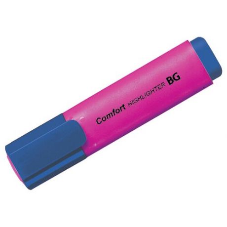 Текстовыделитель BG "Comfort", розовый, 1-5мм, 24 шт.