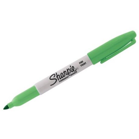 Маркер перманентный Sharpie "Fine" зеленый, пулевидный, 1мм