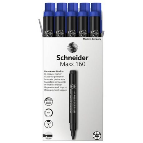Schneider Набор перманентных маркеров (116003) синий, 10 шт, синий