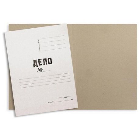 Attache Папка-обложка без скоросшивателя Дело, мелованный картон А4, 380 г/кв.м, 200 шт, белый