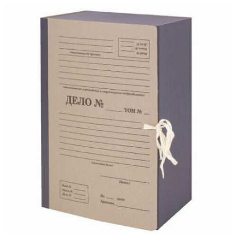 STAFF Папка архивная А4 Форма 21, 150 мм, картон, бежевый