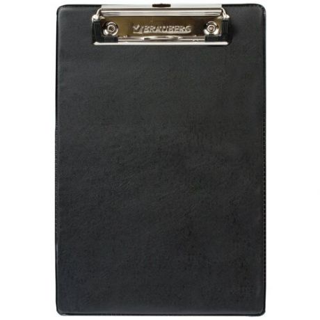 BRAUBERG Доска-планшет NUMBER ONE A5 с верхним прижимом, черная