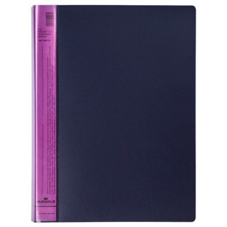 DURABLE Папка с 40 вкладышами DuraLook Color A4, пластик, антрацит/фиолетовый