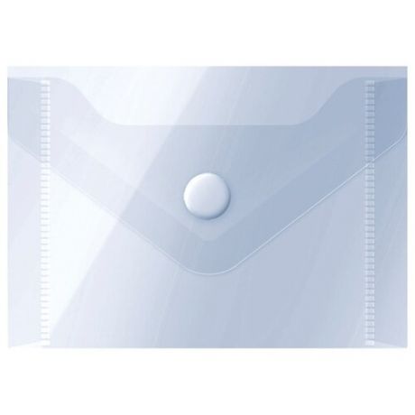 Папка-конверт на кнопке OfficeSpace, А7 (74*105мм), 150мкм, прозрачная ( Артикул 267538 )