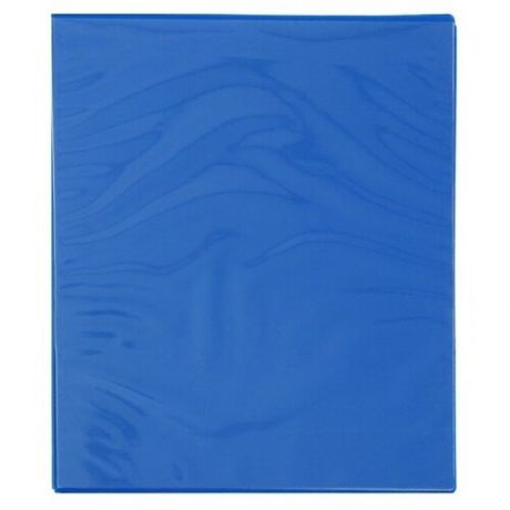 Папка на 4-х кольцах с передним прозрачным карманом, формат А4,30 мм, синяя, до 160 л, Панорама