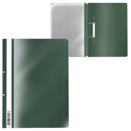 Папка-скоросшиватель с перфорацией A4, Fizzy Classic, зелёная, 20 шт.