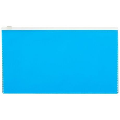Папка-конверт на молнии Attache Color A6 голубая 0.16 мм, 1044991