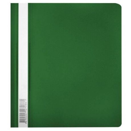 Папка-скоросшиватель "Бюрократ Люкс", цвет: зеленый, A5, арт. -PSL20A5GRN